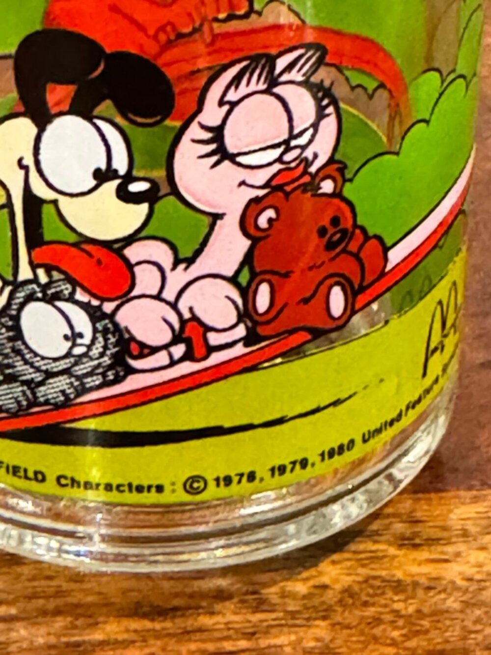 Vintage 1978 McDonald’s Garfield Glass Mugs Set of 4 in Excellent Condition - Picture 5 of 16